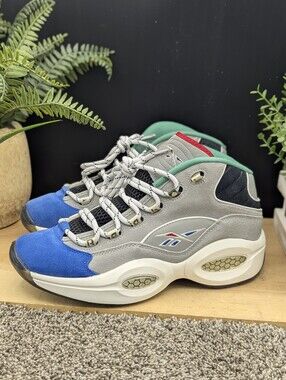Reebok Question Mid Mens Size 9.5 Basketball Shoes Casual Comfort Walking